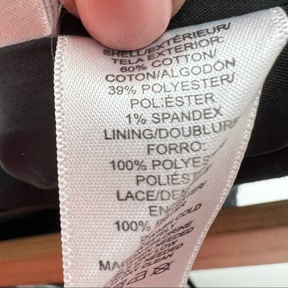 Loft black A-line canvas textured casual skirt size 10 B98 - Picture 3 of 4